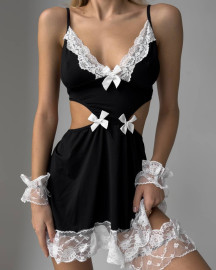 Рольовий костюм покоївки + панчохи у подарунок