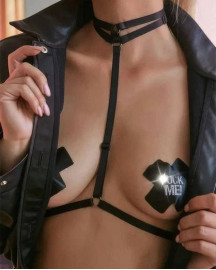 Вінілові наклейки на соски Fuck me