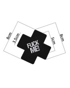 Вінілові наклейки на соски Fuck me