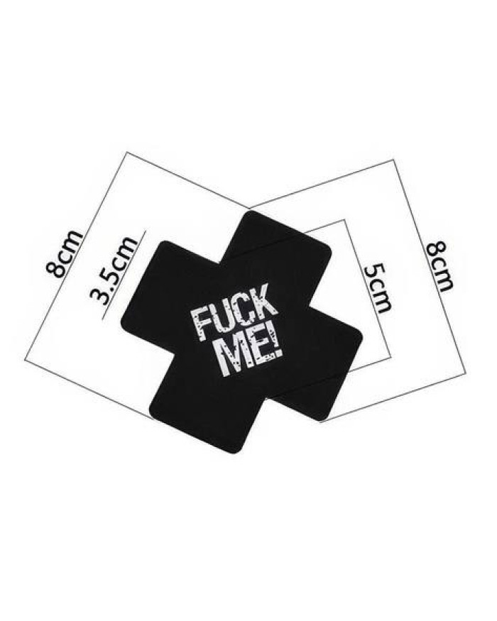 Вінілові наклейки на соски Fuck me