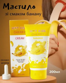 Їстівний лубрикант на водяній основі з банановим смаком 200 мл