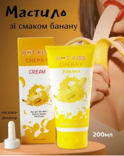 Їстівний лубрикант на водяній основі з банановим смаком 200 мл