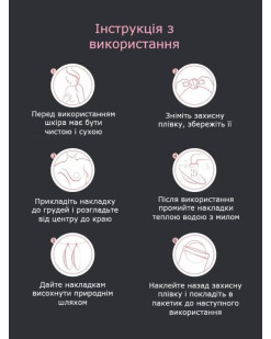 Багаторазові силіконові наклейки на груди