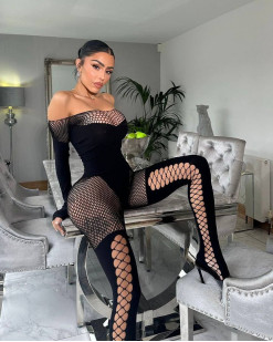 Спокусливий еротичний бодістокінг у сітку Jessy