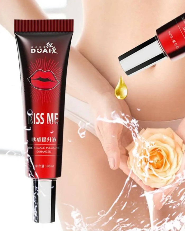 Жіночий збудливий гель Dual Kiss Me – рідкий вібратор для чуттєвих відчуттів