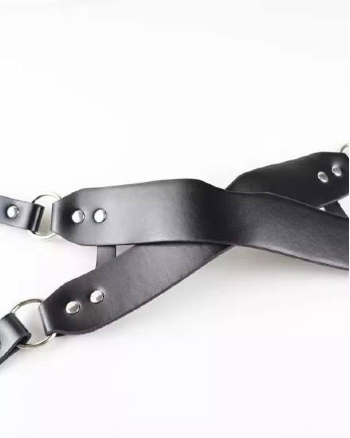 Шкіряна  BDSM повʼязка на очі  для ефектної гри