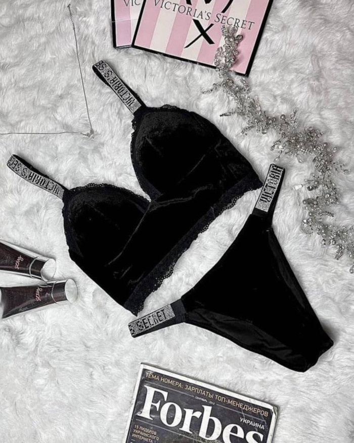 Безшовний комплект білизни з трусиками танго Victorias Secret 