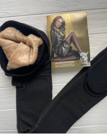 Колготки на хутрі з ефектом голих ніжок 8800 DEN 